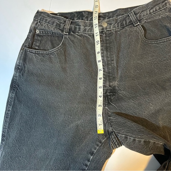 Vtg 90s Gitano Jeans High Rise Tapered Leg Black 18 short - Picture 6 of 8